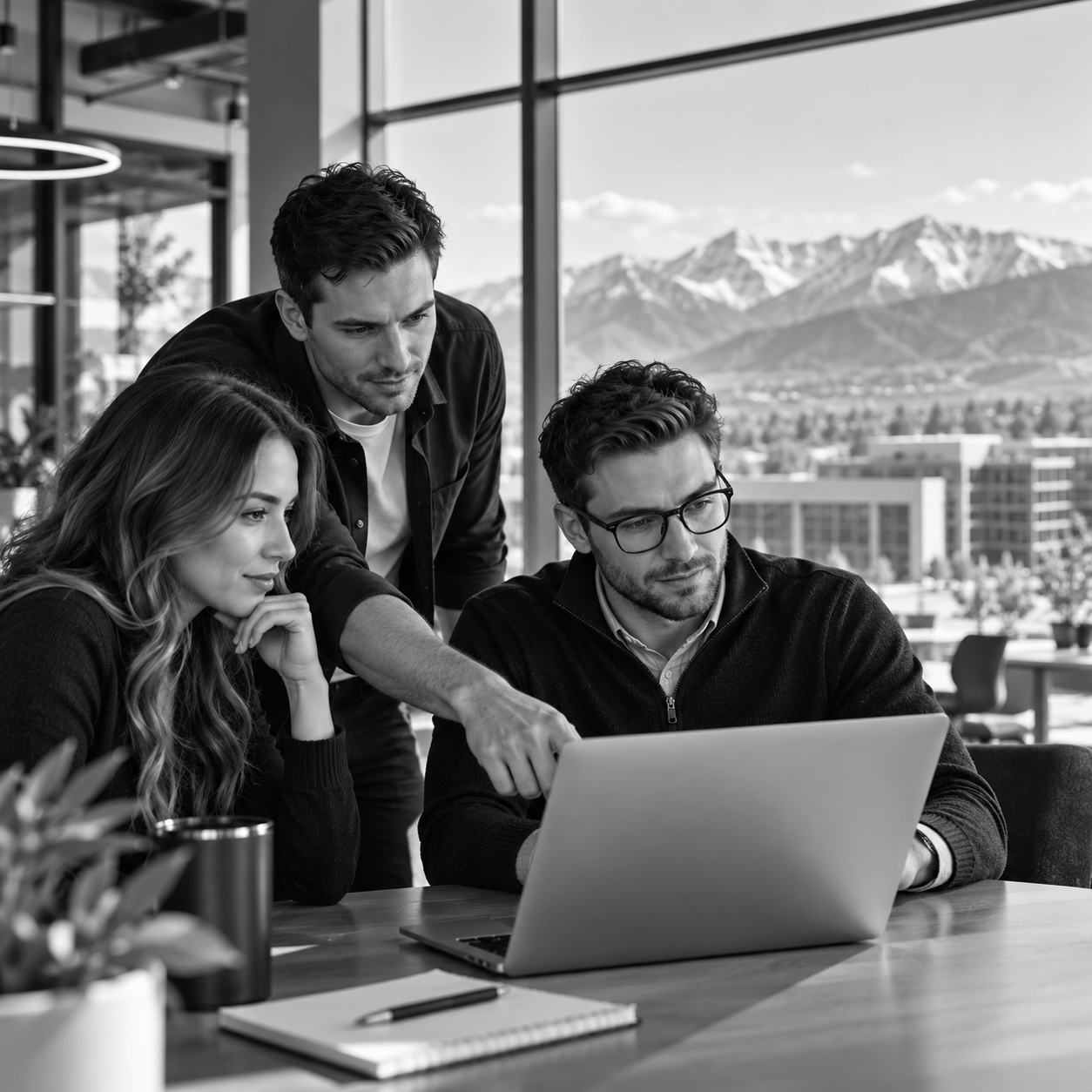 Team collaborating at Utah SEO Sync