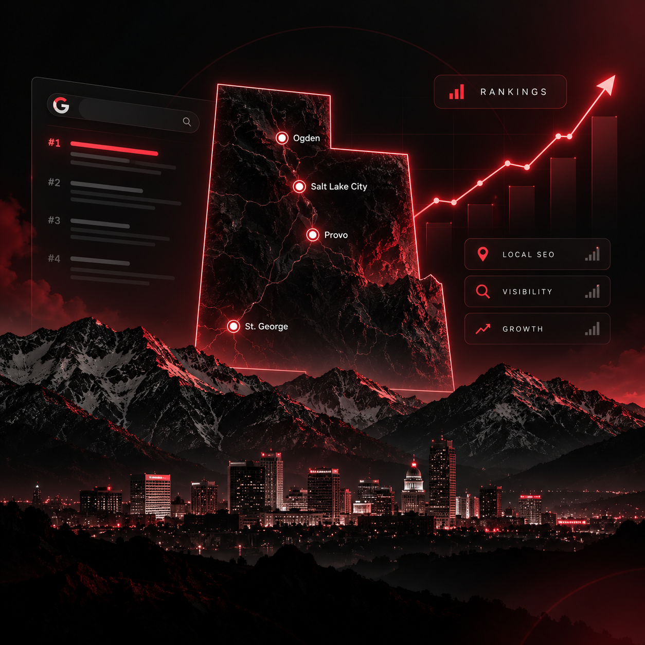 Utah SEO growth dashboard