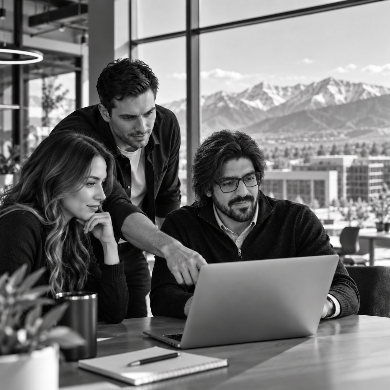 Team collaborating at Utah SEO Sync
